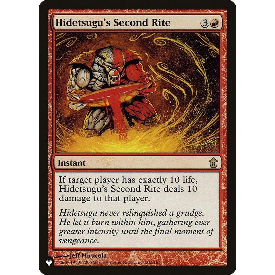 Image for Hidetsugu's Second Rite (102/165) (LIST) - Magic: The Gathering
