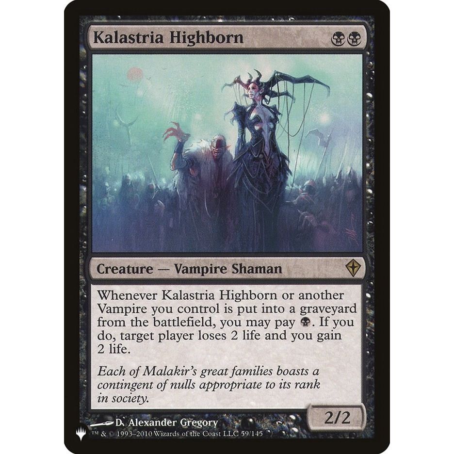 Image for Kalastria Highborn (59/145) (LIST) - Magic: The Gathering