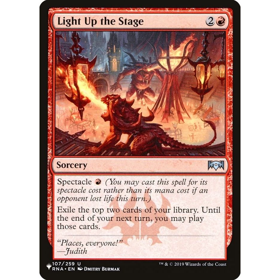 Image for Light Up the Stage (107/259) (LIST) - Magic: The Gathering