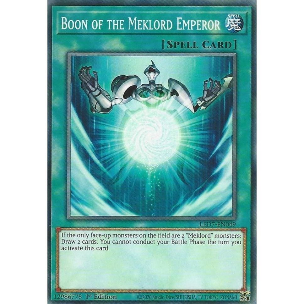 Image for Boon of the Meklord Emperor (LED7-EN049) (LED7) - YuGiOh