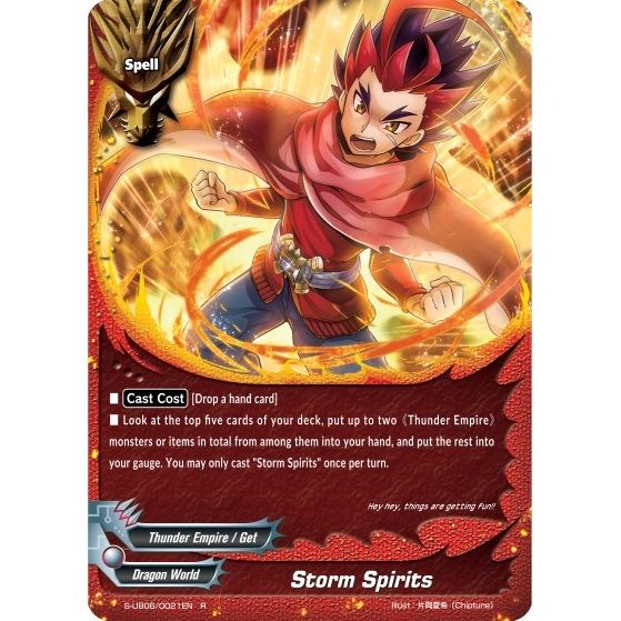 Image for Storm Spirits (S-UB06/0021EN) (S-UB06) - Future Card BuddyFight