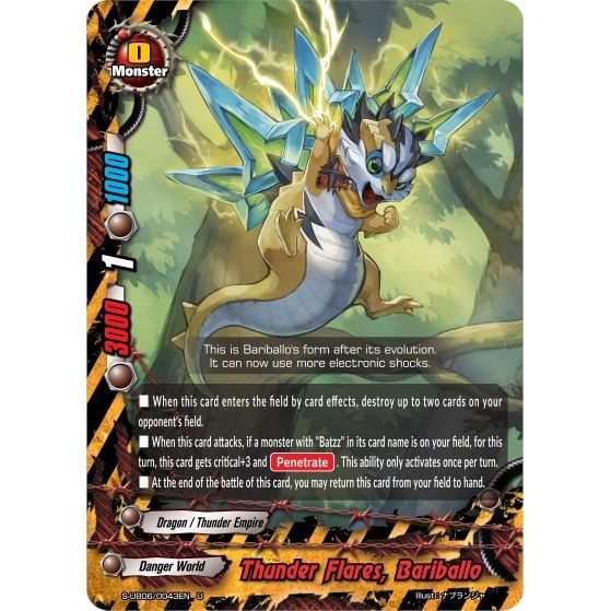 Image for Thunder Flares, Bariballo (S-UB06/0043EN) (S-UB06) - Future Card BuddyFight