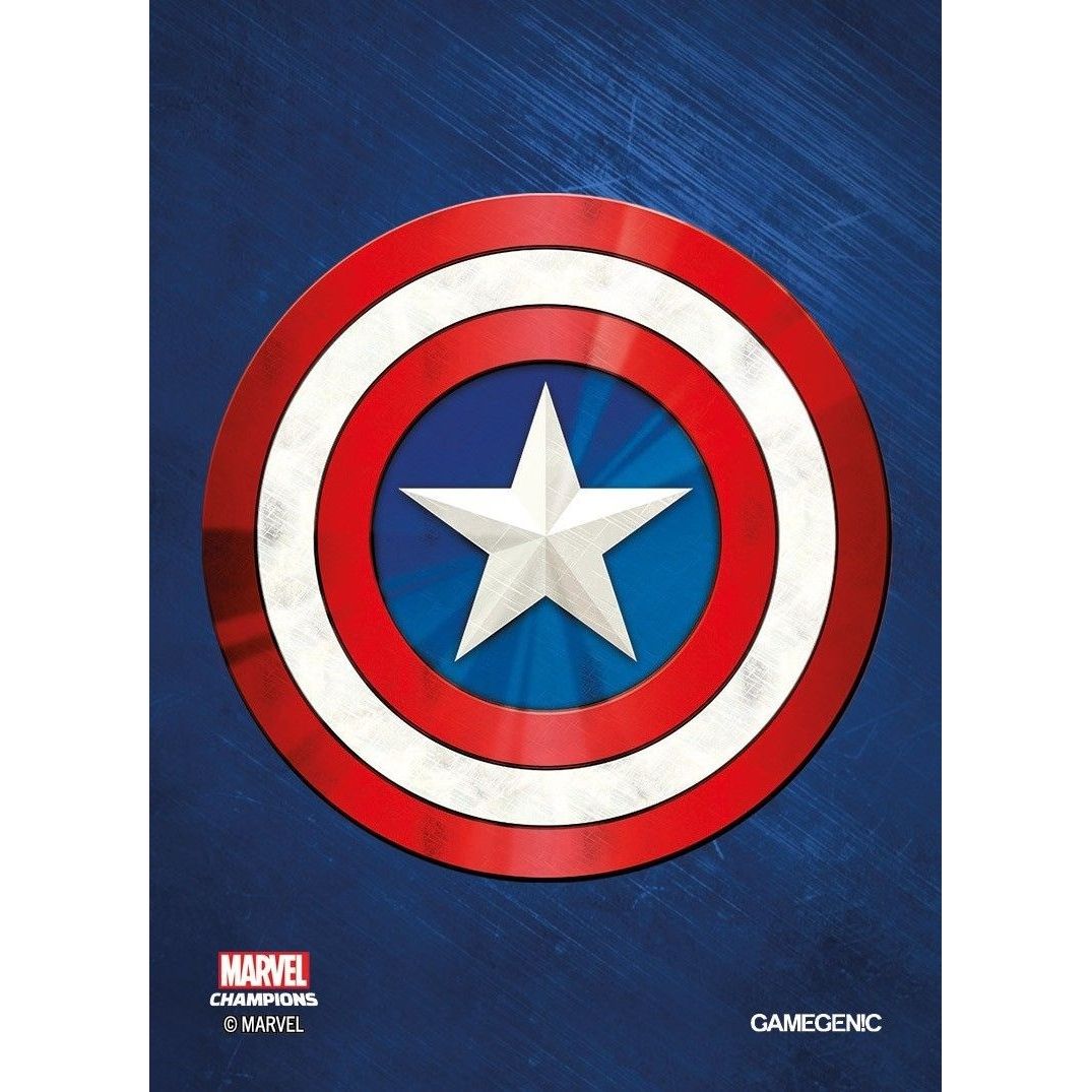 Image for Marvel Champions - Captain America Card Sleeves (50ct.) - Card Sleeves