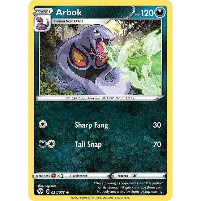 Image for Arbok (34/73) (CHP) - Pokemon