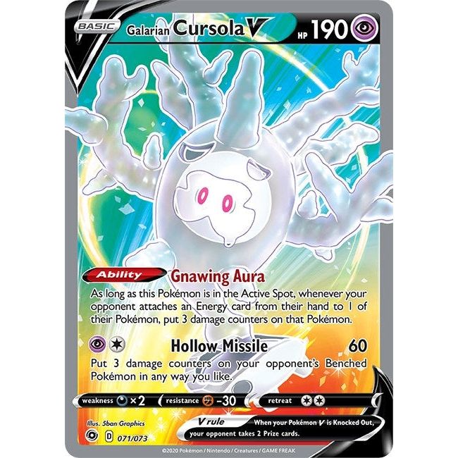 Image for Galarian Cursola V (Full Art) (71/73) (CHP) - Pokemon