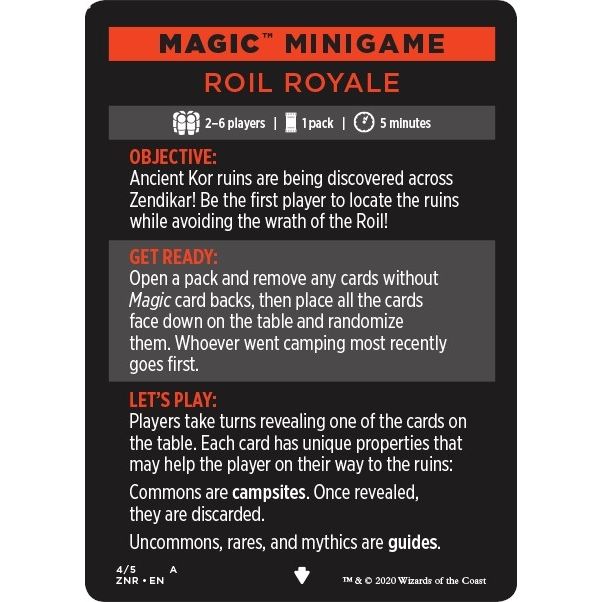Image for Magic Minigame: Roil Royale (4) (ZNR) - Magic: The Gathering