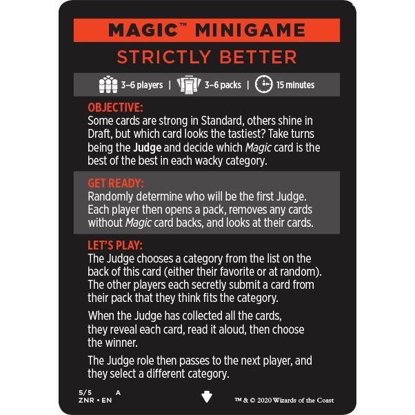 Image for Magic Minigame: Strictly Better (5) (ZNR) - Magic: The Gathering