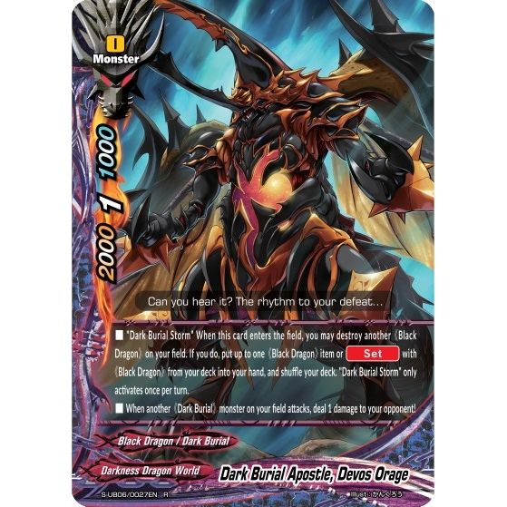 Image for Dark Burial Apostle, Devos Orage (S-UB06/0027EN) (S-UB06) - Future Card BuddyFight