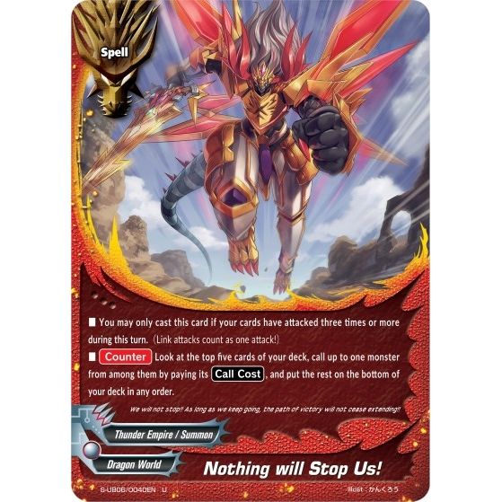 Image for Nothing will Stop Us! (S-UB06/0040EN) (S-UB06) - Future Card BuddyFight