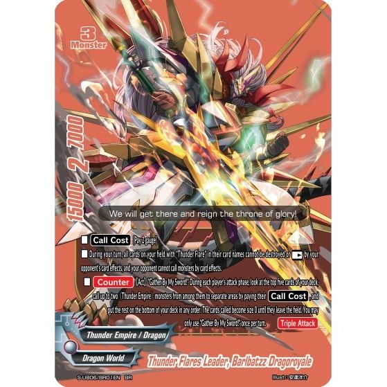 Image for Thunder Flares Leader, Barlbatzz Dragoroyale (BR) (S-UB06/BR01EN) (S-UB06) - Future Card BuddyFight