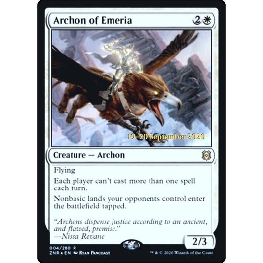 Image for Archon of Emeria (4) (PRE) - Magic: The Gathering
