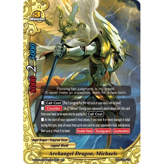 Image for Archangel Dragon, Michaels (S-SS01A-SP02/0046EN) (S-SS01A) - Future Card BuddyFight