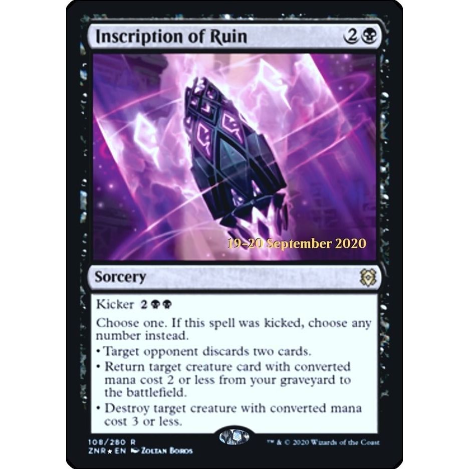 Image for Inscription of Ruin (108) (PRE) - Magic: The Gathering