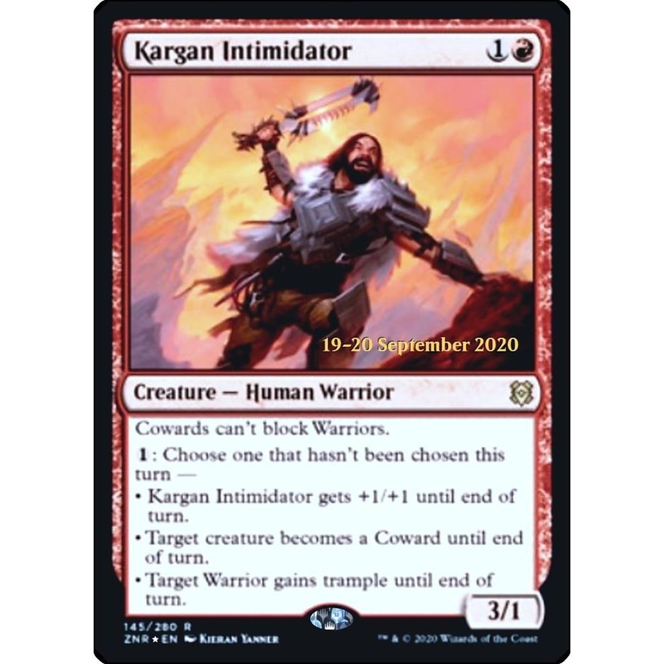 Image for Kargan Intimidator (145) (PRE) - Magic: The Gathering