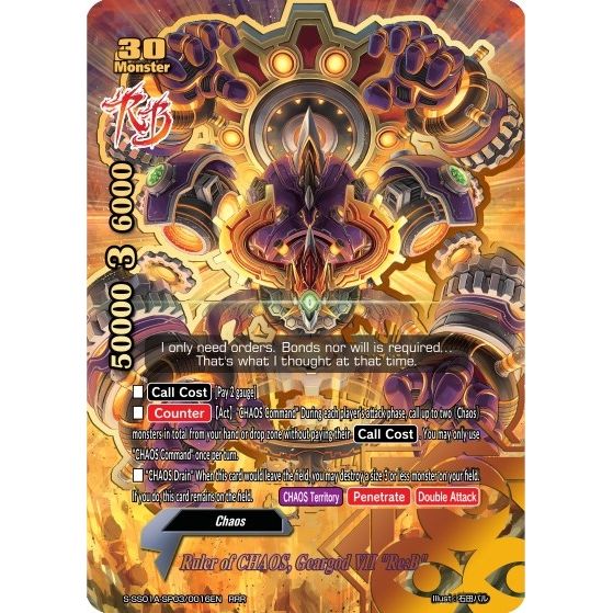 Image for Ruler of CHAOS, Geargod VII "Re:B" (S-SS01A-SP03/0016EN) (S-SS01A) - Future Card BuddyFight