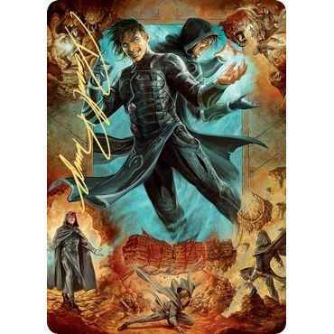 Image for Jace, Mirror Mage Art Card (2/81) (Gold-Stamped Signature) (2) (ASZNR) - Magic: The Gathering