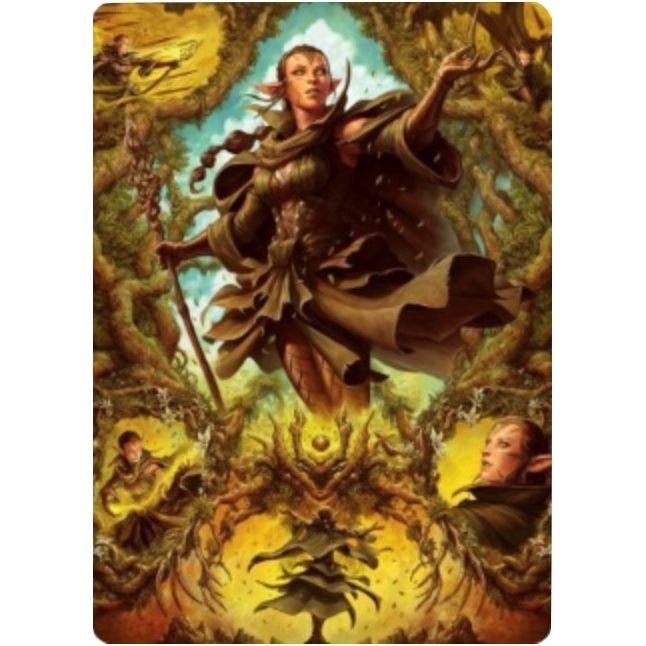 Image for Nissa of Shadowed Boughs Art Card (6/81) (6) (ASZNR) - Magic: The Gathering