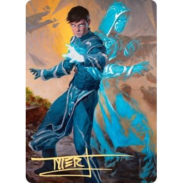 Image for Jace, Mirror Mage Art Card (1/81) (Gold-Stamped Signature) (1) (ASZNR) - Magic: The Gathering