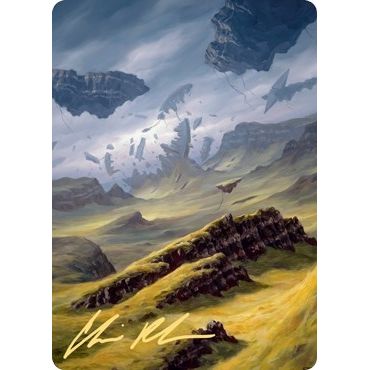 Image for Plains Art Card (9/81) (Gold-Stamped Signature) (9) (ASZNR) - Magic: The Gathering