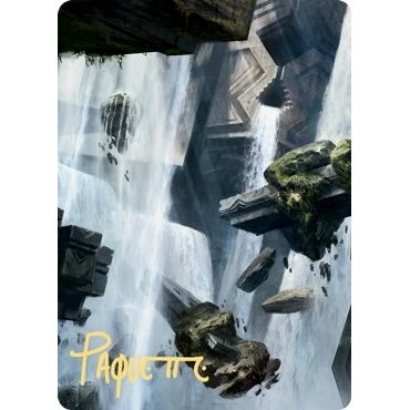 Image for Island Art Card (10/81) (Gold-Stamped Signature) (10) (ASZNR) - Magic: The Gathering