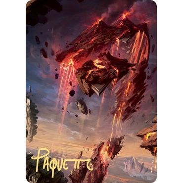 Image for Mountain Art Card (17/81) (Gold-Stamped Signature) (17) (ASZNR) - Magic: The Gathering