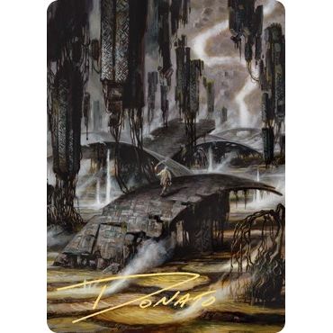 Image for Grimclimb Pathway Art Card (Gold-Stamped Signature) (24) (ASZNR) - Magic: The Gathering