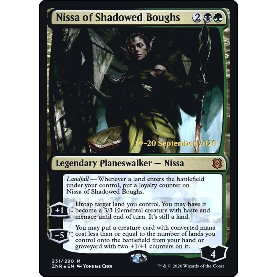 Image for Nissa of Shadowed Boughs (231) (PRE) - Magic: The Gathering