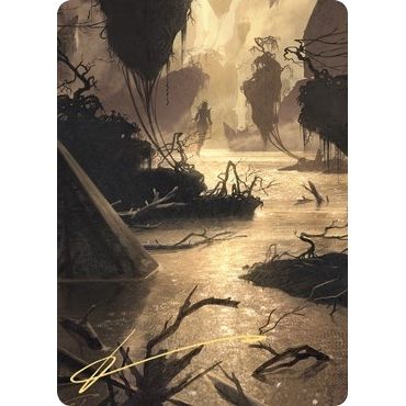 Image for Murkwater Pathway Art Card (Gold-Stamped Signature) (26) (ASZNR) - Magic: The Gathering