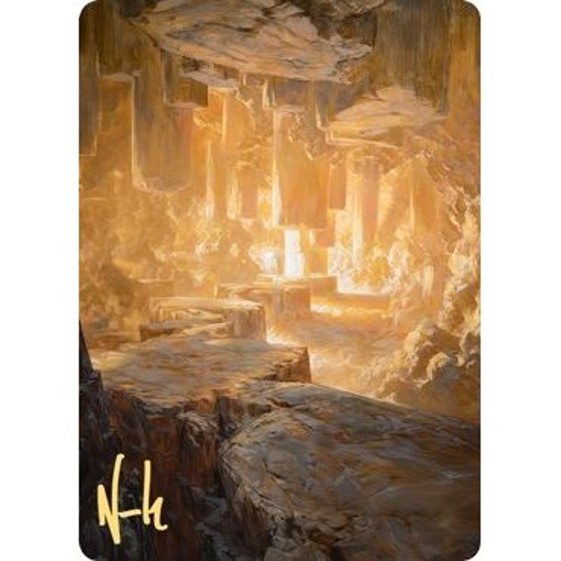 Image for Pillarverge Pathway Art Card (Gold-Stamped Signature) (28) (ASZNR) - Magic: The Gathering