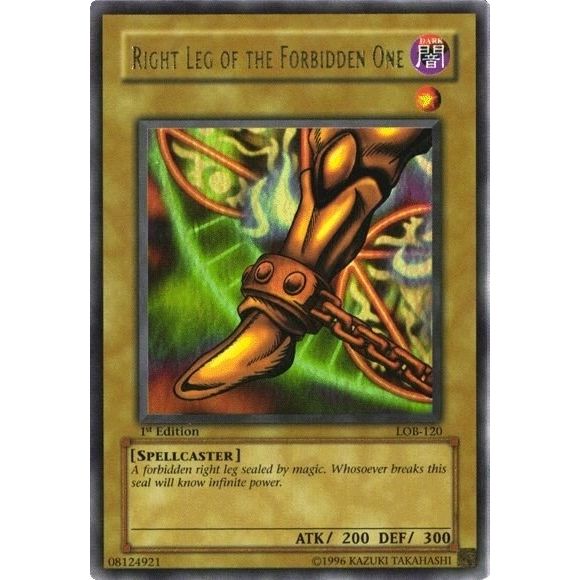 Image for Right Leg of the Forbidden One (LOB-120) (LOB) - YuGiOh