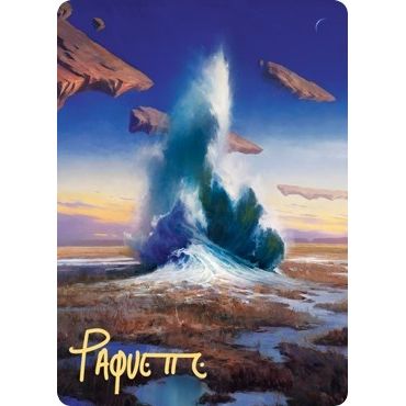 Image for Flooded Strand Art Card (Gold-Stamped Signature) (29) (ASZNR) - Magic: The Gathering