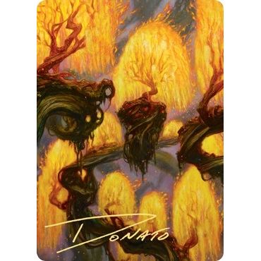 Image for Grove of the Burnwillows Art Card (Gold-Stamped Signature) (34) (ASZNR) - Magic: The Gathering