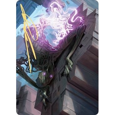 Image for Skyclave Shade Art Card (Gold-Stamped Signature) (61) (ASZNR) - Magic: The Gathering