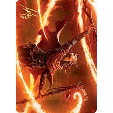 Image for Magmatic Channeler Art Card (Gold-Stamped Signature) (65) (ASZNR) - Magic: The Gathering