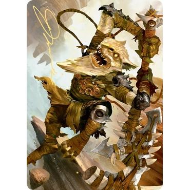 Image for Teeterpeak Ambusher Art Card (Gold-Stamped Signature) (67) (ASZNR) - Magic: The Gathering