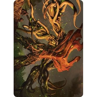 Image for Ashaya, Soul of the Wild Art Card (Gold-Stamped Signature) (69) (ASZNR) - Magic: The Gathering