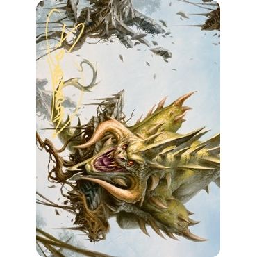 Image for Canopy Baloth Art Card (Gold-Stamped Signature) (70) (ASZNR) - Magic: The Gathering