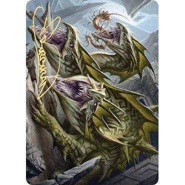 Image for Grakmaw, Skyclave Ravager Art Card (Gold-Stamped Signature) (76) (ASZNR) - Magic: The Gathering