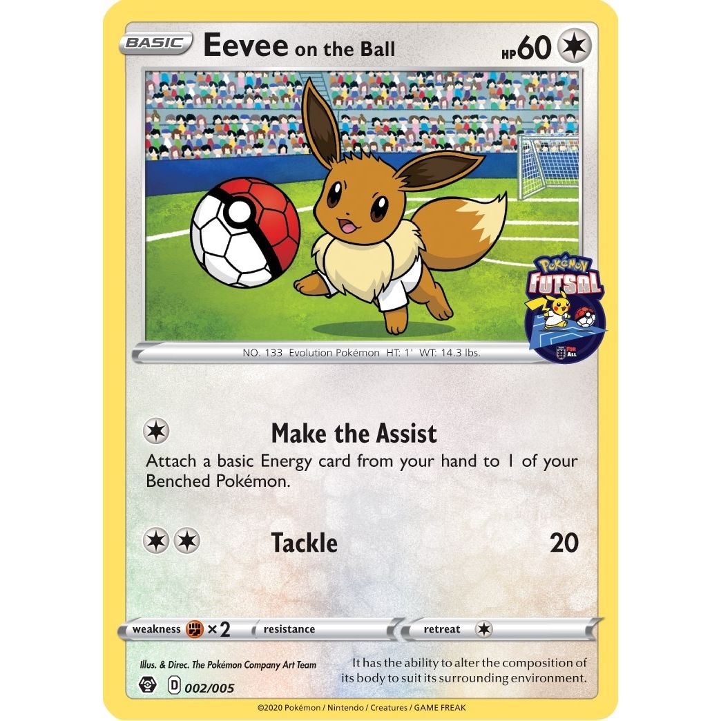 Image for Eevee on the Ball - 002/005 (Pokemon Futsal) (002/005) (MCAP) - Pokemon