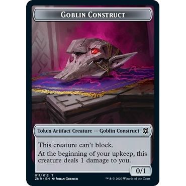 Image for Goblin Construct // Kor Warrior Double-sided Token (ZNR) - Magic: The Gathering