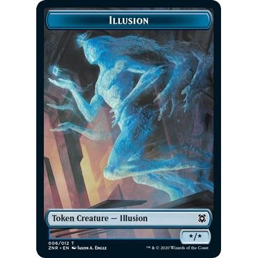 Image for Illusion // Plant Double-Sided Token (ZNR) - Magic: The Gathering