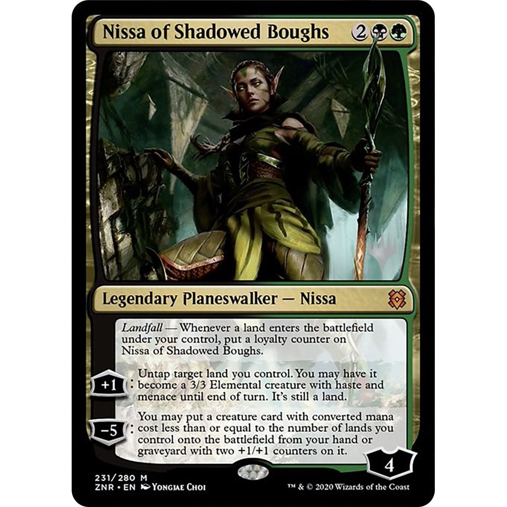 Image for Nissa of Shadowed Boughs (231) (PPZNR) - Magic: The Gathering