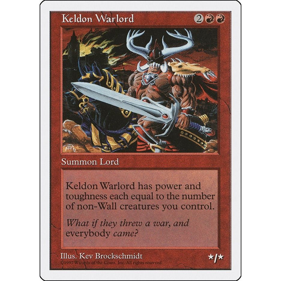 Image for Keldon Warlord (5ED) - Magic: The Gathering