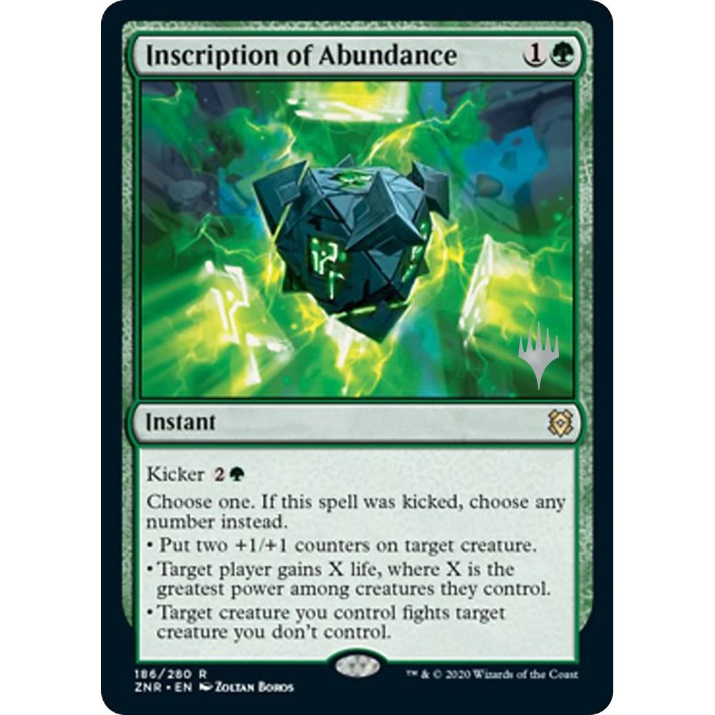 Image for Inscription of Abundance (186) (PPZNR) - Magic: The Gathering