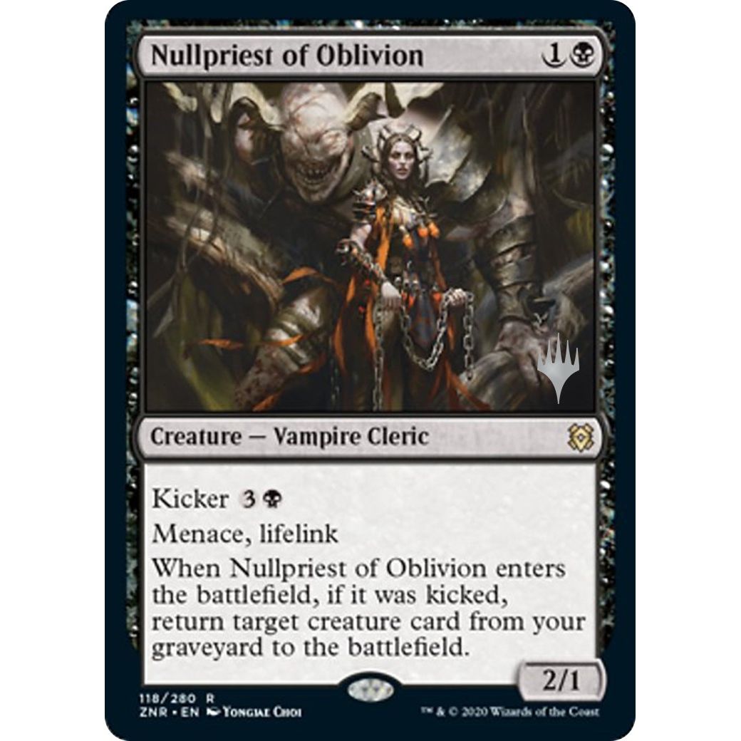Image for Nullpriest of Oblivion (118) (PPZNR) - Magic: The Gathering