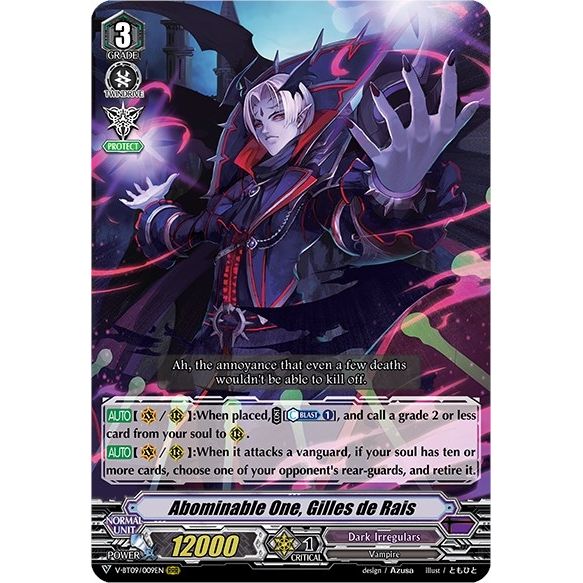 Image for Abominable One, Gilles de Rais (V-BT09/009EN) (V-BT09) - Cardfight Vanguard