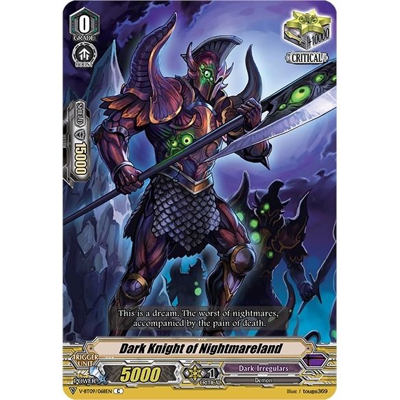 Image for Dark Knight of Nightmareland (V-BT09/068EN) (V-BT09) - Cardfight Vanguard