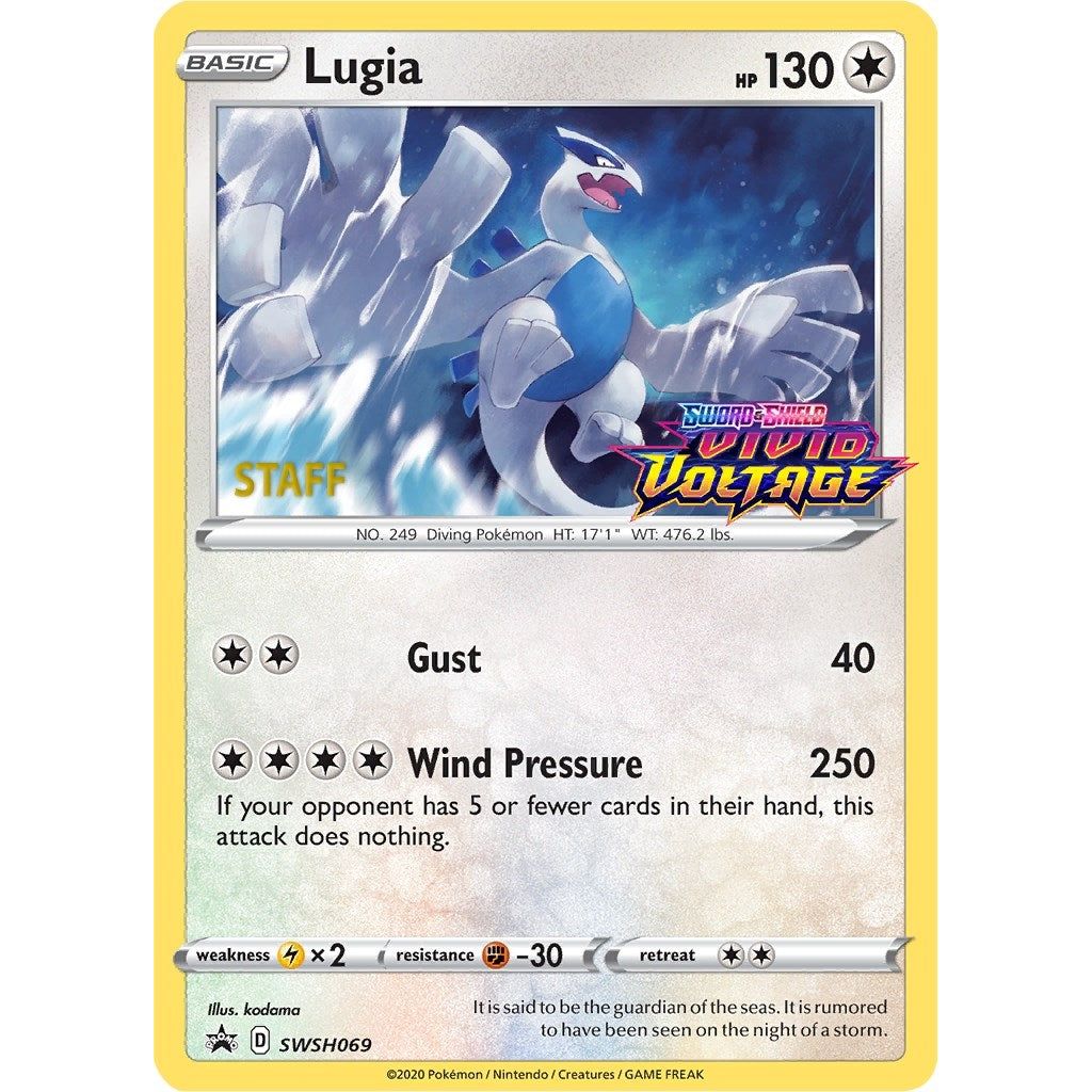 Image for Lugia - SWSH069 (Prerelease) [Staff] (SWSH069) (SWSD) - Pokemon