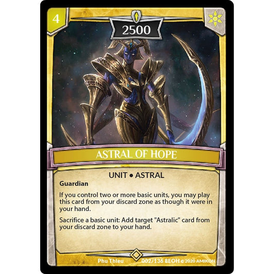 Image for Astral of Hope (2/136 8EOH) (EOH) - Argent Saga TCG