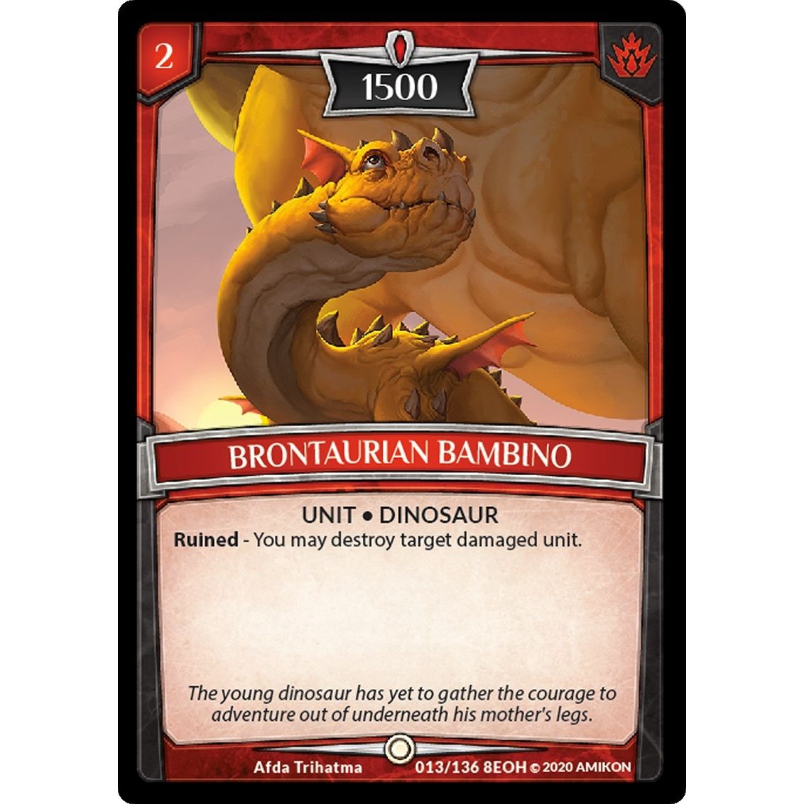 Image for Brontaurian Bambino (13/136 8EOH) (EOH) - Argent Saga TCG